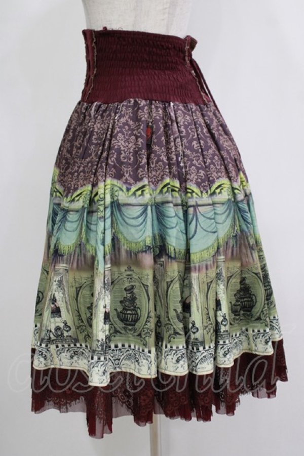 画像2: Ozz Croce / Tea Partyスカート Free ワイン H-25-12-03-034-OO-SK-KB-ZH (2)