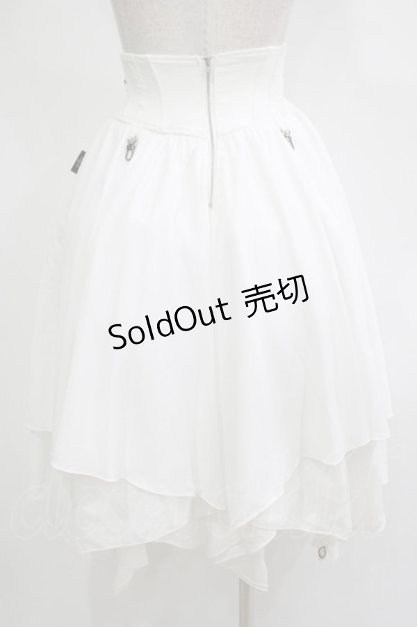 画像3: Ozz Croce / ハイウエストイレギュラースカート  白 H-25-12-03-035-OO-SK-KB-ZH (3)