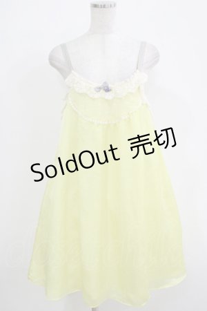 画像: Emily Temple cute / プチローズノースリーブワンピース  イエロー H-25-12-03-039-ET-OP-KB-ZH