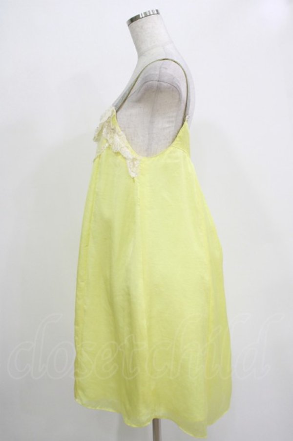画像2: Emily Temple cute / プチローズノースリーブワンピース  イエロー H-25-12-03-039-ET-OP-KB-ZH (2)