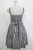 画像3: Jane Marple / ギンガムシャーリングキャミワンピース  ブラックギンガム H-25-12-03-041-JM-OP-KB-ZH (3)