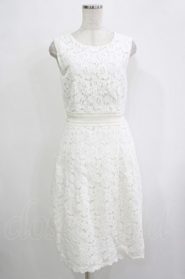 画像1: Jane Marple Dans Le Salon / コットンレースドレス M ホワイト H-25-12-03-044-JM-OP-KB-ZH (1)