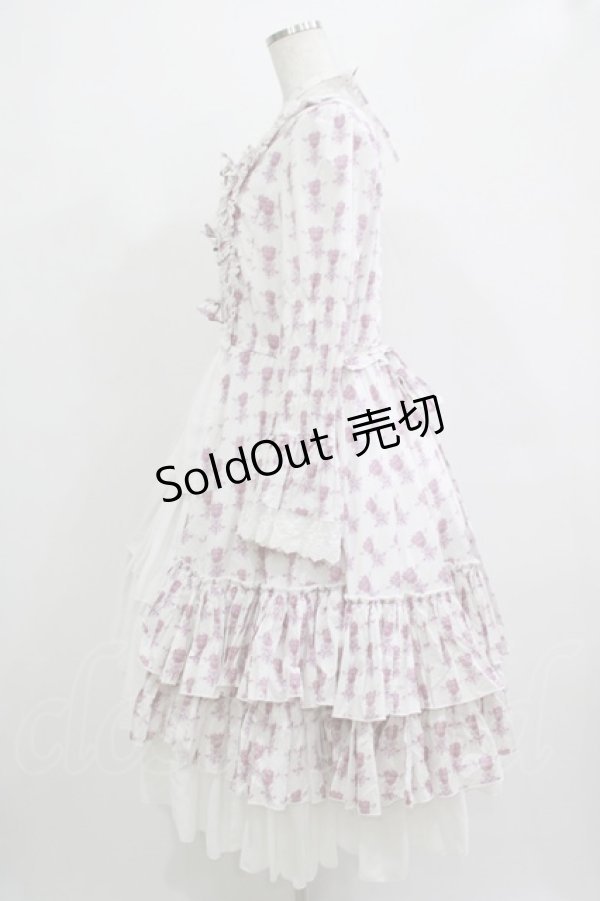 画像2: ATELIER PIERROT / Rosy Bouquet Dress サイズ2 オフ H-25-12-03-005-EL-OP-NS-ZH (2)