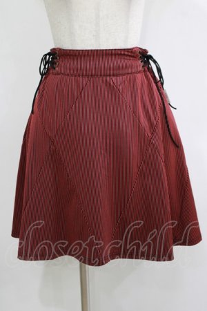 画像: Rozen Kavalier / パネル切替ストライプスカート  黒×赤 H-25-12-03-047-OO-SK-KB-ZH