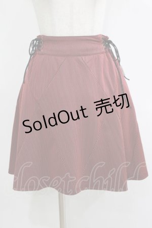 画像: Rozen Kavalier / パネル切替ストライプスカート  黒×赤 H-25-12-03-047-OO-SK-KB-ZH