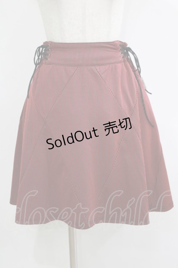 画像1: Rozen Kavalier / パネル切替ストライプスカート  黒×赤 H-25-12-03-047-OO-SK-KB-ZH (1)