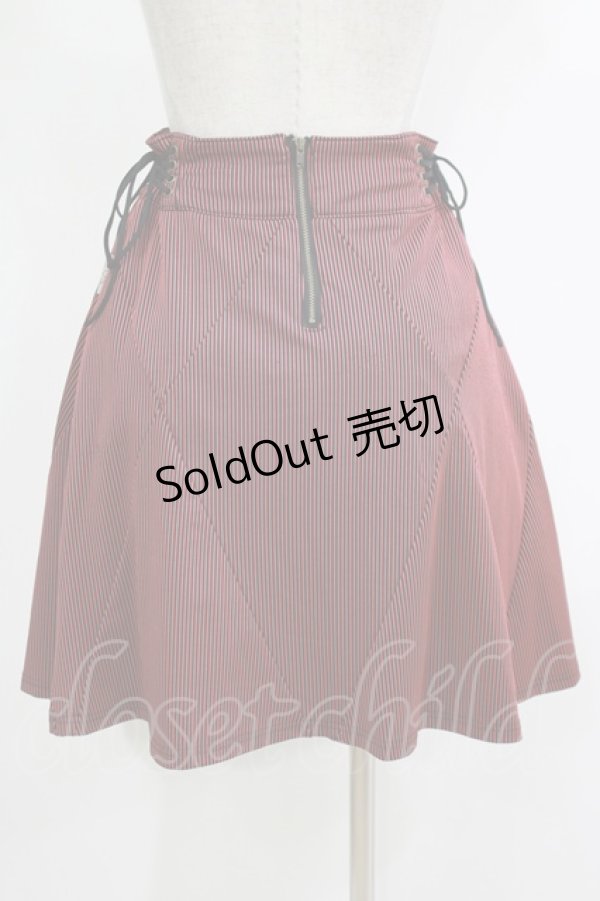 画像3: Rozen Kavalier / パネル切替ストライプスカート  黒×赤 H-25-12-03-047-OO-SK-KB-ZH (3)