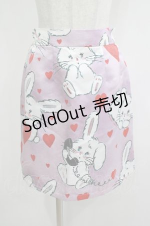 画像: MILK / Bunny play スカート  ピンクベース H-25-12-03-048-ML-SK-KB-ZH