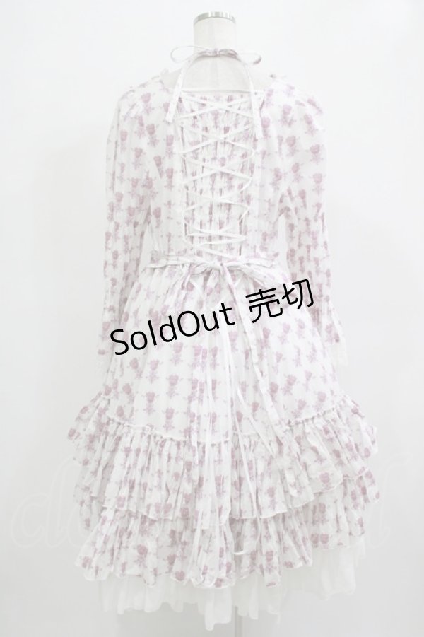 画像3: ATELIER PIERROT / Rosy Bouquet Dress サイズ2 オフ H-25-12-03-005-EL-OP-NS-ZH (3)