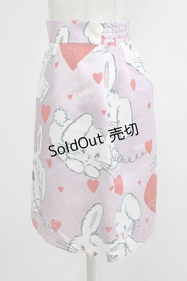 画像2: MILK / Bunny play スカート  ピンクベース H-25-12-03-048-ML-SK-KB-ZH (2)