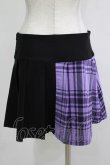 画像3: KILL STAR / CATTLE PLEATED SKIRT M ブラック/ライラックタータン H-25-12-03-049-SL-SK-KB-ZH (3)