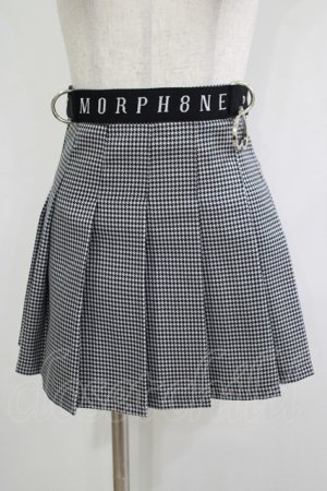 画像: MORPH8NE / OFF SKIRT S ブラック×ホワイト H-25-12-03-050-PU-SK-KB-ZH