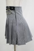 画像2: MORPH8NE / OFF SKIRT S ブラック×ホワイト H-25-12-03-050-PU-SK-KB-ZH (2)