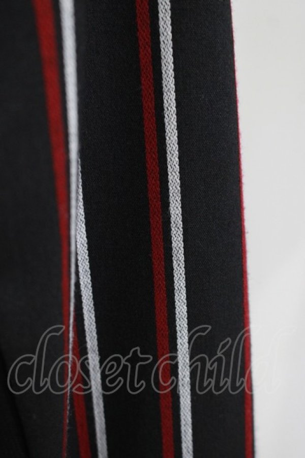 画像4: Ozz oneste / ストライプショートジャケット  黒 H-25-12-03-054-OO-JA-KB-ZH (4)