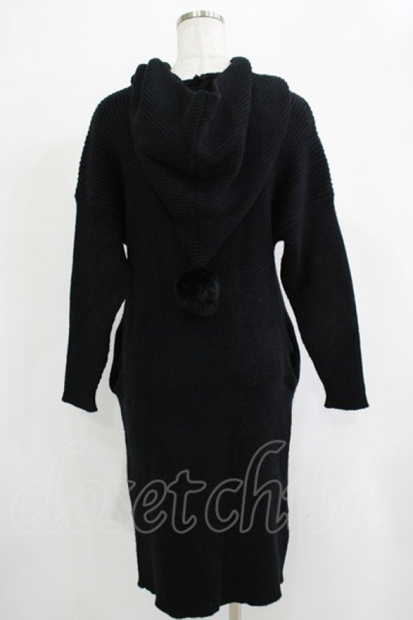 画像3: PUNK RAVE / ニットフード付きワンピース Free 黒 H-25-12-03-059-PU-OP-KB-ZH (3)