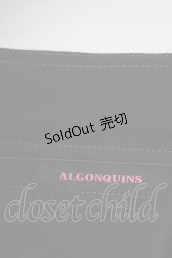 画像4: ALGONQUINS / ワッペン付きボタンシャツ F 黒 H-25-12-03-064-AL-BL-KB-ZH (4)