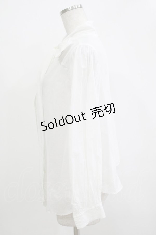 画像2: Jane Marple Dans Le Salon / バックリボンブラウス M ホワイト H-25-12-03-065-JM-BL-KB-ZH (2)