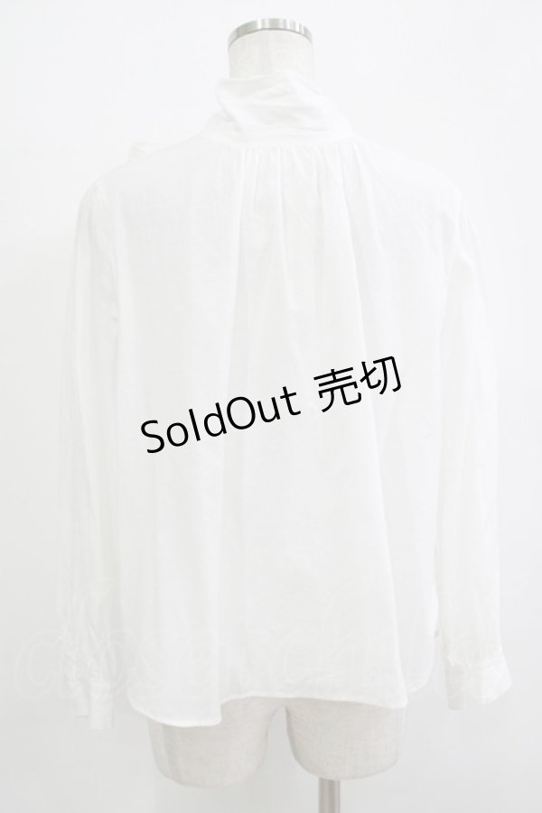 画像3: Jane Marple Dans Le Salon / バックリボンブラウス M ホワイト H-25-12-03-065-JM-BL-KB-ZH (3)