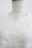 画像4: Jane Marple Dans Le Salon / Vintage Lace Yoke Tunic Blouse M ホワイト H-25-12-03-066-JM-BL-KB-ZH (4)