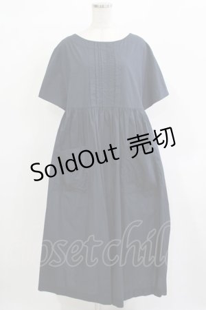 画像: 【SALE】Jane Marple Dans Le Salon / コットンピンタックワンピース  ネイビー H-25-12-03-008-JM-OP-KB-ZT120