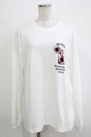 画像: MILKBOY / B LONG SLEEVE TEE  ホワイト H-25-12-03-072-MB-TO-KB-ZH