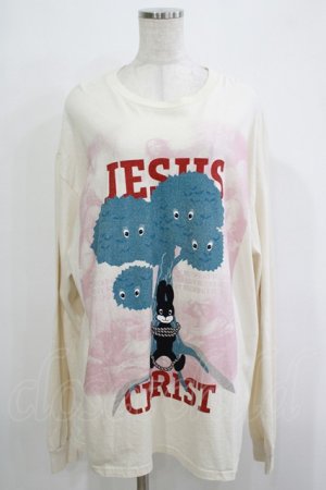 画像: MILKBOY / JESUS CHRIST L.S Tee  ナチュラル H-25-12-03-073-MB-TO-KB-ZH