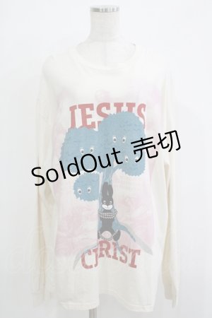 画像: MILKBOY / JESUS CHRIST L.S Tee  ナチュラル H-25-12-03-073-MB-TO-KB-ZH