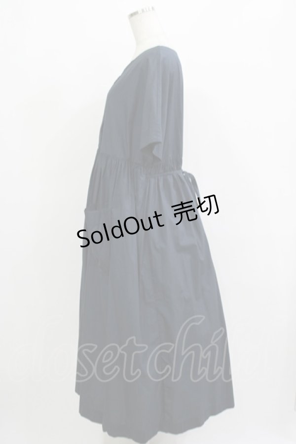 画像2: 【SALE】Jane Marple Dans Le Salon / コットンピンタックワンピース  ネイビー H-25-12-03-008-JM-OP-KB-ZT120 (2)