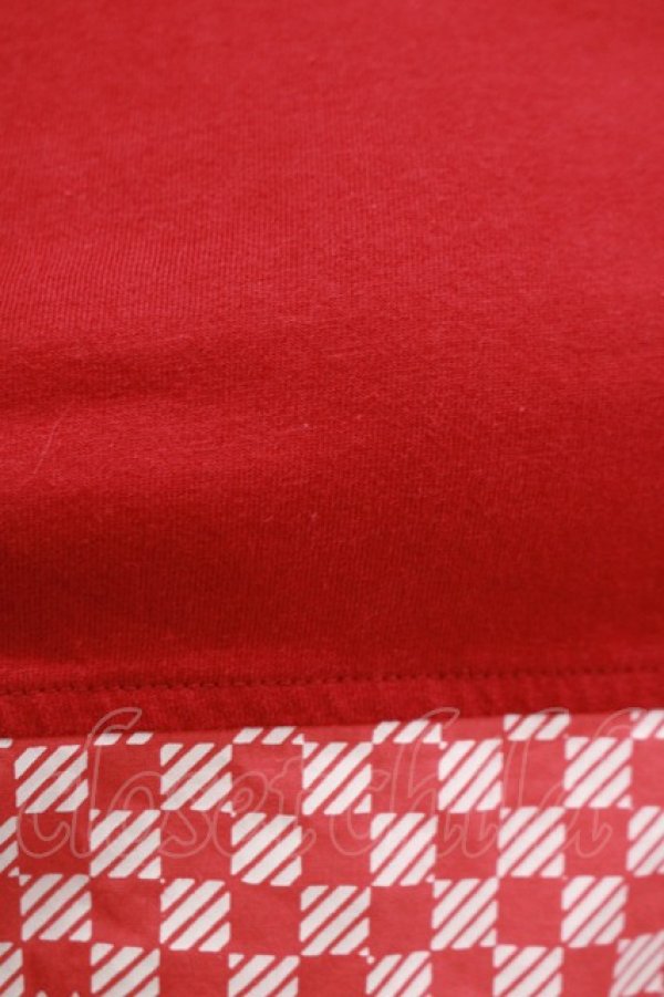 画像4: MINT NeKO / ブロックチェック切替タンク  赤 H-25-12-03-075-HN-TO-KB-ZH (4)