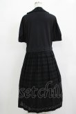 画像3: Jane Marple / ヴィンテージストライプレースコラボレーションドレス  ブラック×ブラック H-25-12-03-009-JM-OP-KB-ZH (3)