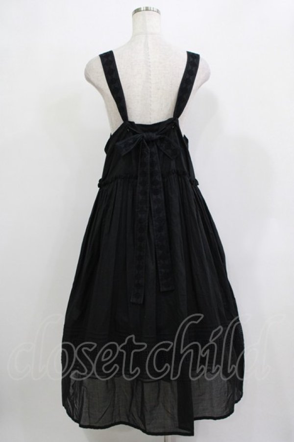 画像3: Jane Marple Dans Le Salon / ヴィクトリアンレーストリムタブリエドレス  ブラック H-25-12-03-011-JM-OP-KB-ZH (3)