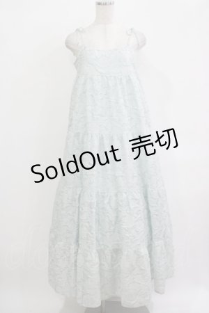 画像: merry jenny / tulipジャガードティアードキャミワンピース FREE アイスブルー H-25-12-03-014-LO-OP-KB-ZH