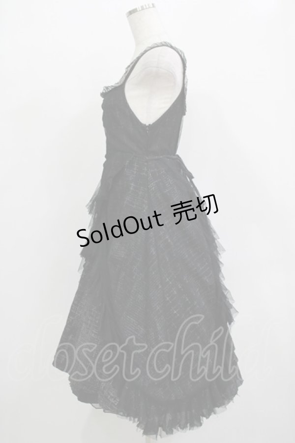 画像2: h.NAOTO / クロスキャミワンピース  黒 H-25-12-03-015-HN-OP-KB-ZH (2)