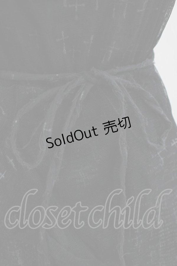 画像4: h.NAOTO / クロスキャミワンピース  黒 H-25-12-03-015-HN-OP-KB-ZH (4)