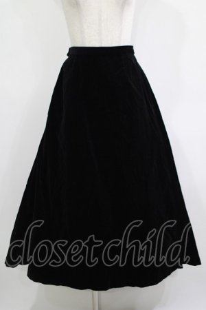画像: alice auaa / 別珍フィッシュテールロングスカート 3（約9号） ブラック H-25-12-03-016-AA-SK-KB-ZH