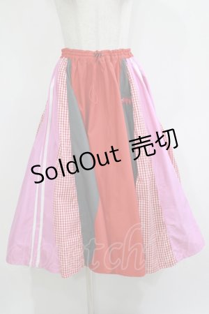 画像: Candy Stripper / BRAVE DINOSAURスカート 2 レッド H-25-12-03-019-PU-SK-KB-ZH