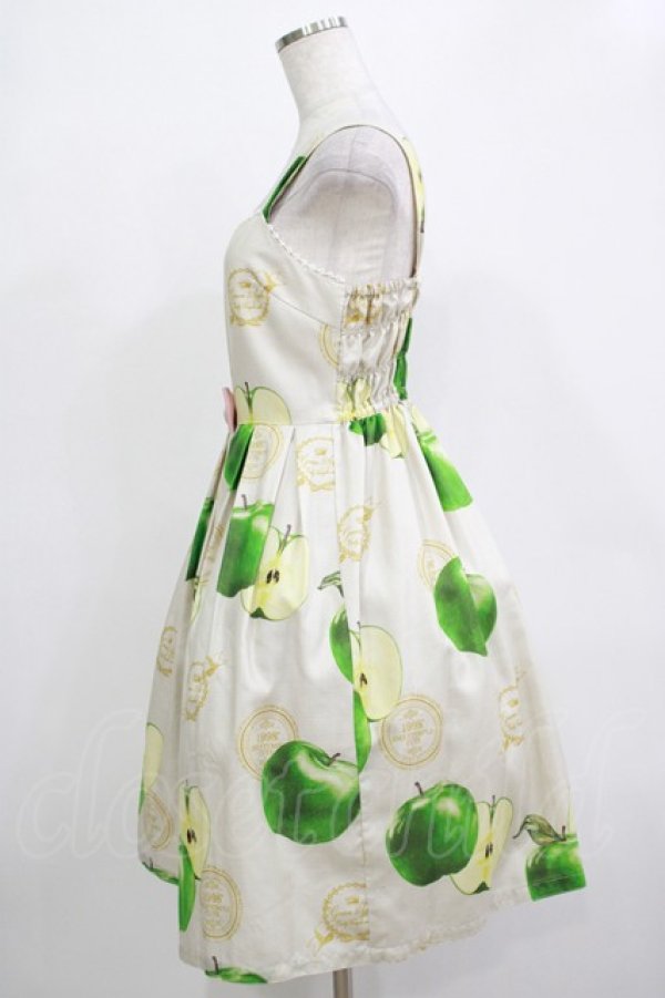 画像2: Emily Temple cute / Apple Stampノースリーブワンピース  グリーンアップル H-25-12-03-022-ET-OP-KB-ZT100 (2)
