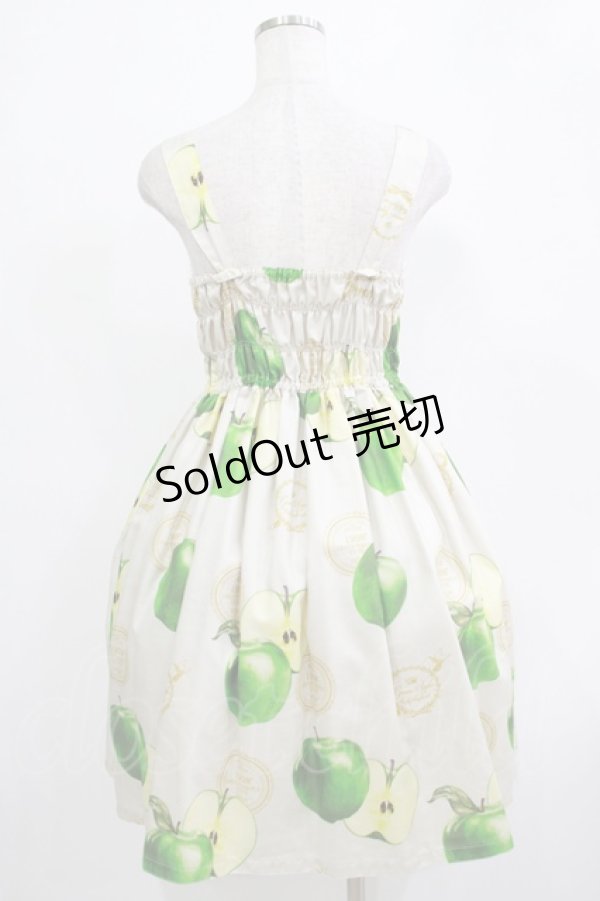 画像3: Emily Temple cute / Apple Stampノースリーブワンピース  グリーンアップル H-25-12-03-022-ET-OP-KB-ZT100 (3)