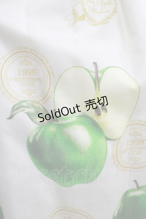 画像4: Emily Temple cute / Apple Stampノースリーブワンピース  グリーンアップル H-25-12-03-022-ET-OP-KB-ZT100 (4)