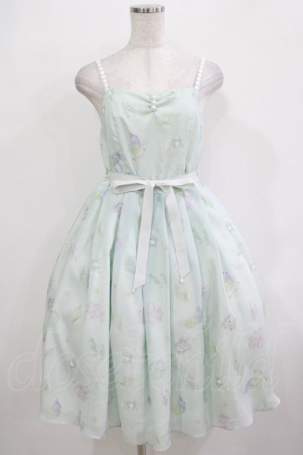 画像1: Emily Temple cute / Mystical Seaキャミワンピース  アクアグリーン H-25-12-03-023-ET-OP-KB-ZT100 (1)