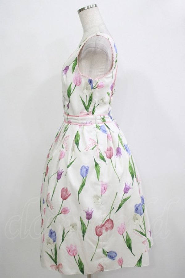 画像2: Emily Temple cute / Tulipセットアップワンピース  オフ H-25-12-03-025-ET-OP-KB-ZT225 (2)