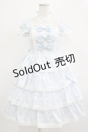 画像: BABY,THE STARS SHINE BRIGHT / リボンミルキーシュガージャンパースカート Free サックス H-25-12-04-001-BA-OP-NS-ZH