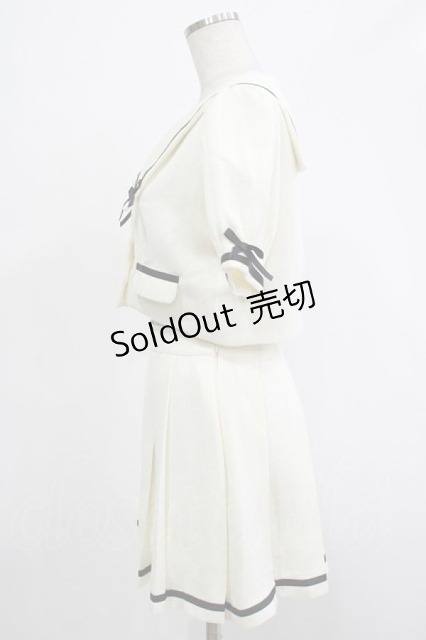 画像2: Honey Cinnamon / ポイントリボンセーラーセットアップ Free オフ/ブラック H-25-12-04-027-LO-OP-NS-ZH (2)