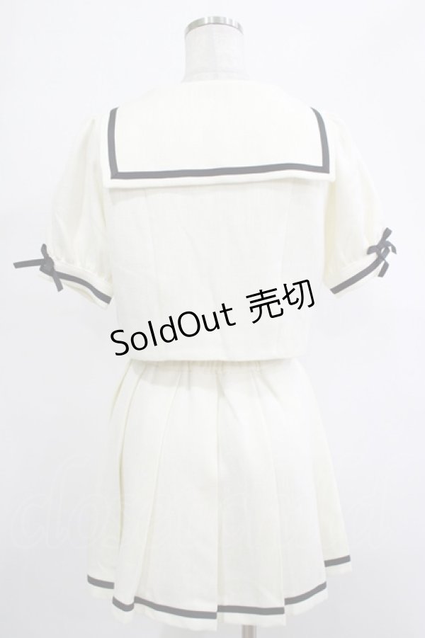 画像3: Honey Cinnamon / ポイントリボンセーラーセットアップ Free オフ/ブラック H-25-12-04-027-LO-OP-NS-ZH (3)