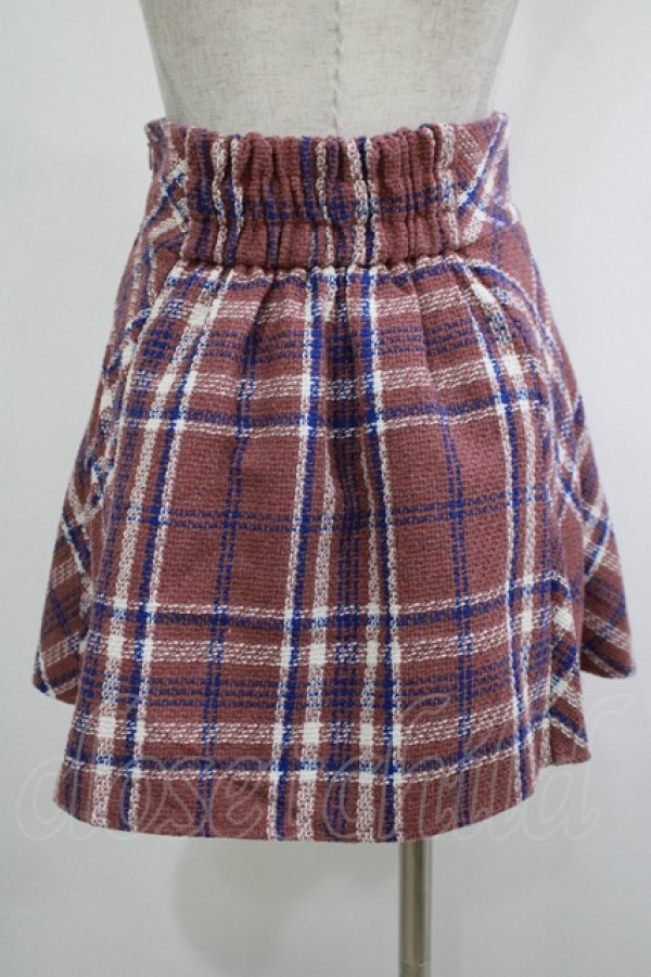 画像3: evelyn / チェックボックススカート Free ピンク H-25-12-04-028-LO-SK-NS-ZH (3)