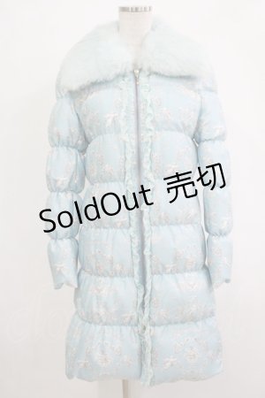 画像: JESUS DIAMANTE / ベルサイユダウンTHREESUTAR 38 バロックangel柄babyブルー×ブルーラビット H-25-12-04-030-JE-CO-NS-ZH