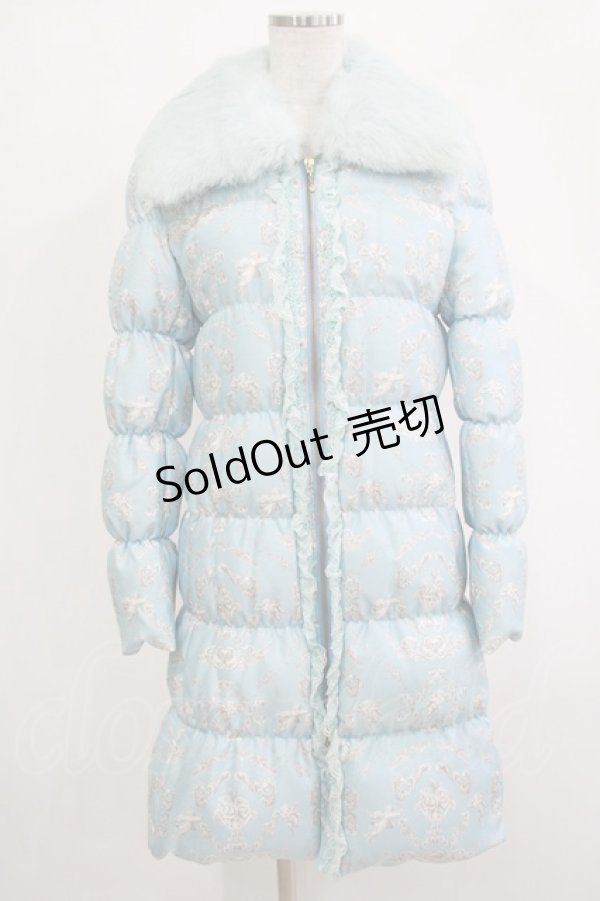 画像1: JESUS DIAMANTE / ベルサイユダウンTHREESUTAR 38 バロックangel柄babyブルー×ブルーラビット H-25-12-04-030-JE-CO-NS-ZH (1)