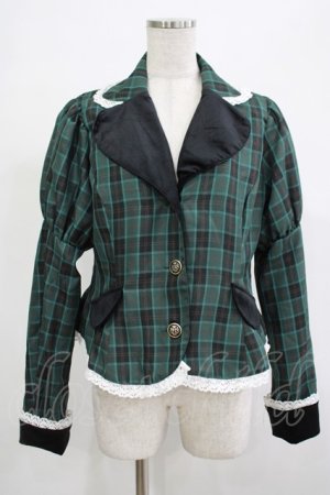 画像: Eri Aino's collaboration / シャーロットの水曜日 ジャケット L グリーン H-25-12-04-035-PU-JA-NS-ZH