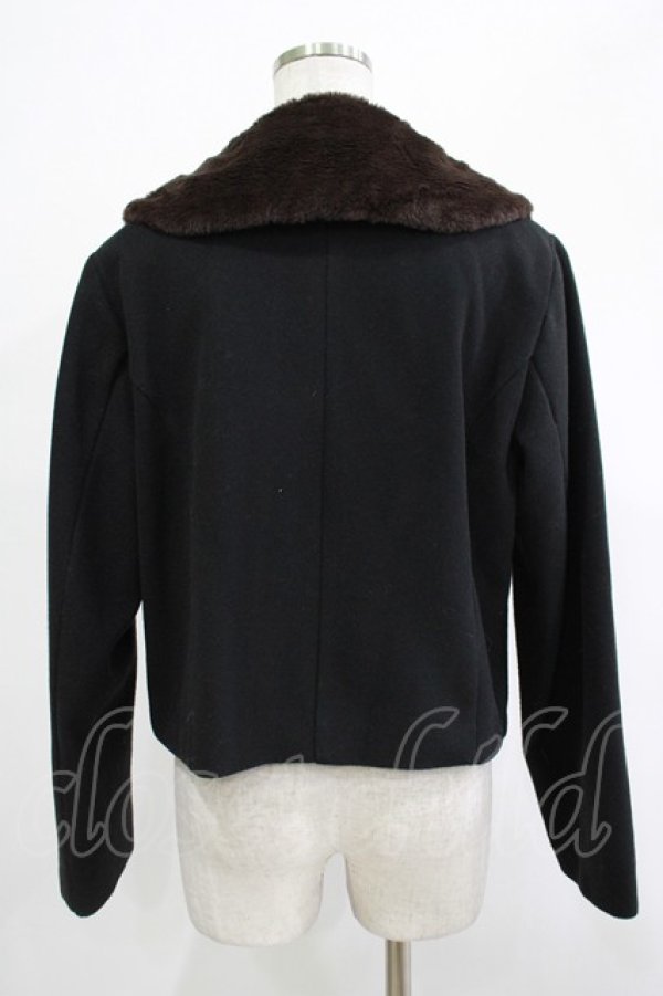 画像3: m petit by misako / AM*ファーエリショートJK M ブラック H-25-12-04-037-LO-CO-NS-ZH (3)