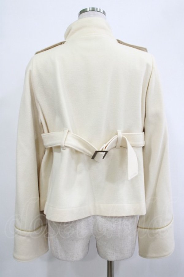 画像3: ALICE and the PIRATES / ケープ風ショートコート Free オフ白 H-25-12-04-038-PA-JA-NS-ZH (3)